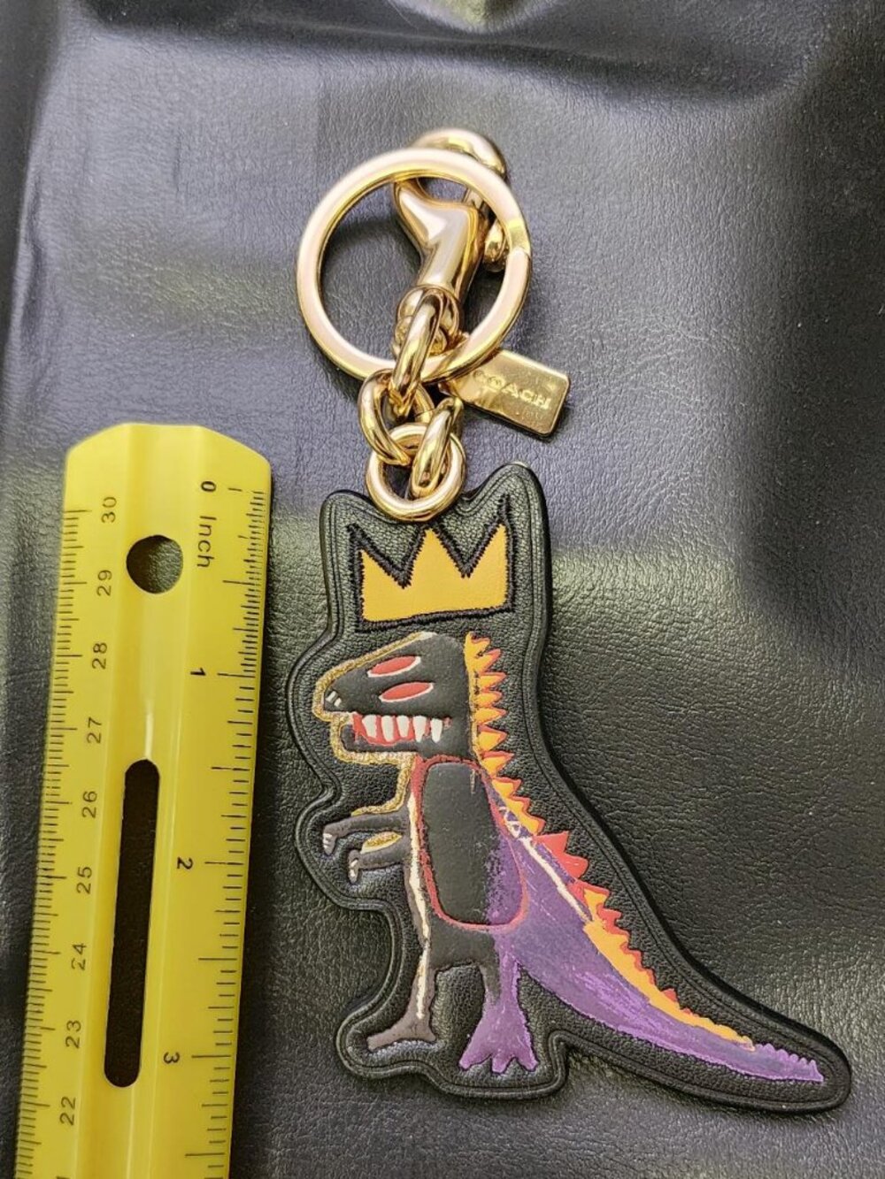 Coach Purse Charm / Keychain Rexy from Jean Michael Basquiat - Picture 7 of 7